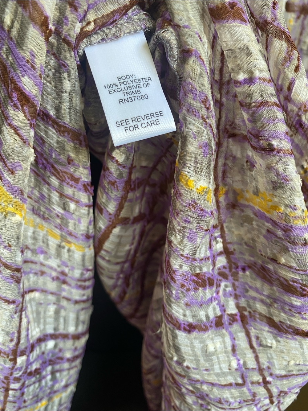 Cato Lavender Plaid Ruffle-Neck Sheer Mini Dress - Picture 10 of 11